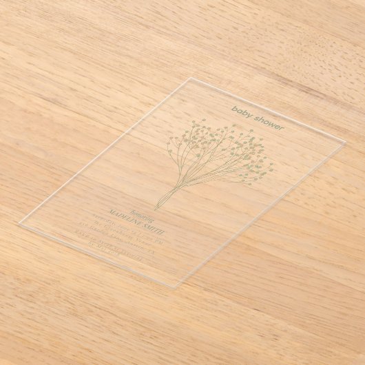 Acrylic Invitation アクリル招待状 (レイダウン)