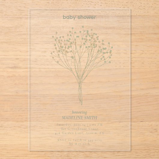 Acrylic Invitation アクリル招待状 (正面)