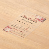 Acrylic Invitation save the date  アクリル招待状 (レイダウン)