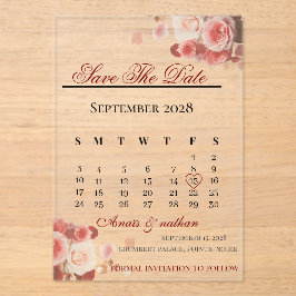 Acrylic Invitation save the date アクリル招待状