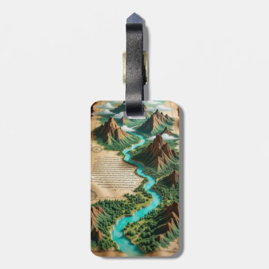 Acrylic Keychain ラゲッジタグ (裏面縦)