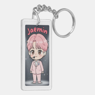 Acrylic Keychain Jaemin Pink Hair Edition キーホルダー