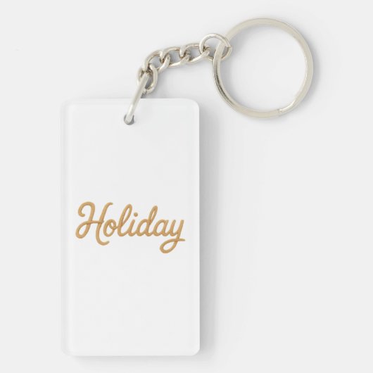 Acrylic Keychain, Rectangle (double-sided) キーホルダー (裏面)