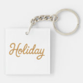 Acrylic Keychain, Square (double-sided) キーホルダー (裏面)