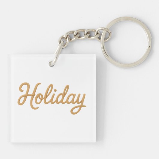 Acrylic Keychain, Square (double-sided) キーホルダー (裏面)