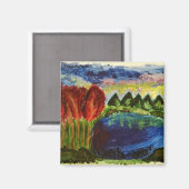 Acrylic landscape magnet マグネット (正面/裏面)