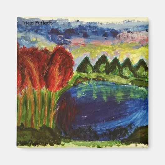 Acrylic landscape magnet マグネット (正面)