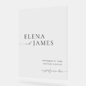 Acrylic Modern Minimal Wedding Welcome Sign アクリルサイン (傾斜)