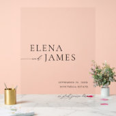 Acrylic Modern Minimal Wedding Welcome Sign アクリルサイン (ウェディング)