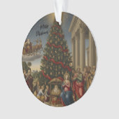 Acrylic Nativity Santa Christmas Tree Ornament オーナメント (正面)