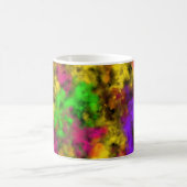 Acrylic Neon Colors Paint Splatter Splash Abstract コーヒーマグカップ (中央)