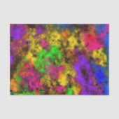 Acrylic Neon Colors Paint Splatter Splash Abstract 薄葉紙 (正面)