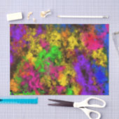 Acrylic Neon Colors Paint Splatter Splash Abstract 薄葉紙 (クラフト)