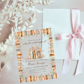 Acrylic New Chapter Floral Books Bridal Shower アクリル招待状