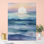 Acrylic Nursery Sign | Indigo Ocean Moon アクリルサイン (ウェディング)