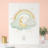 Acrylic Nursery Sign | Sleeping Moon & Pastels アクリルサイン (ウェディング)