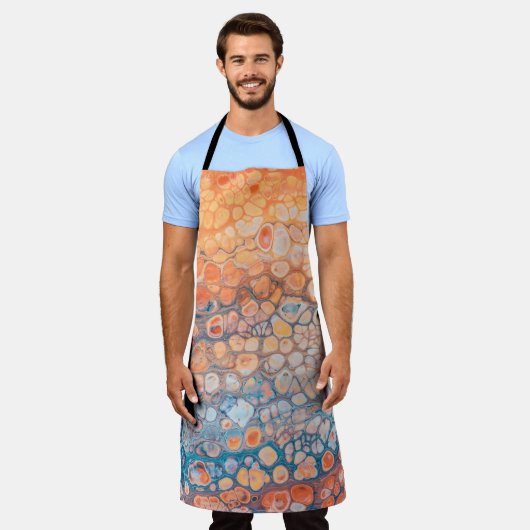 Acrylic paint エプロン (着用した状態)