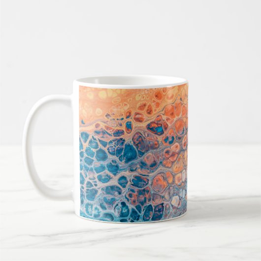 Acrylic paint コーヒーマグカップ (左)