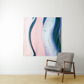 acrylic, paint, abstract. Closeup of the painting. タペストリー (インサイチュ(横))