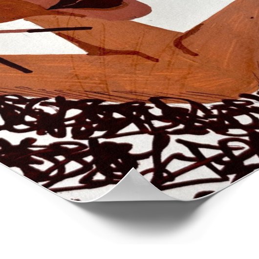 acrylic portrait ポスター (角)