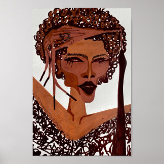 acrylic portrait ポスター