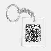 Acrylic QR Code Keychain キーホルダー (正面左)