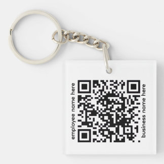 Acrylic QR Code Keychain キーホルダー