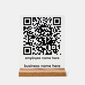 Acrylic QR Code Sign アクリルサイン
