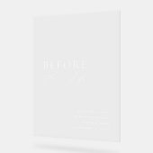 Acrylic Rehearsal Dinner Welcome Sign アクリルサイン (傾斜)