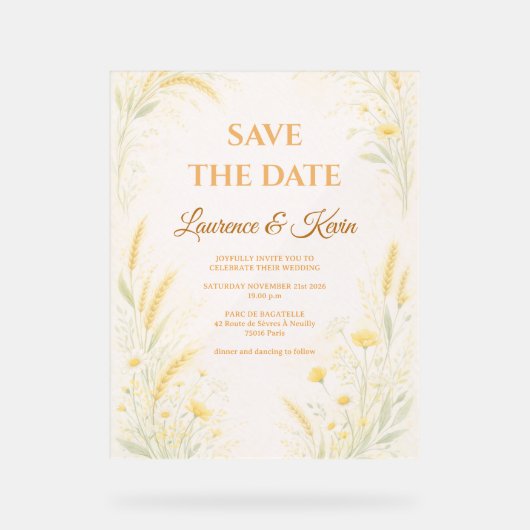 Acrylic Sign アクリルサイン (正面)