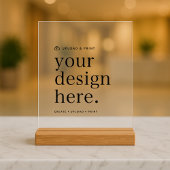 Acrylic Sign | Design Upload 8x10 Tabletop Signage アクリルサイン
