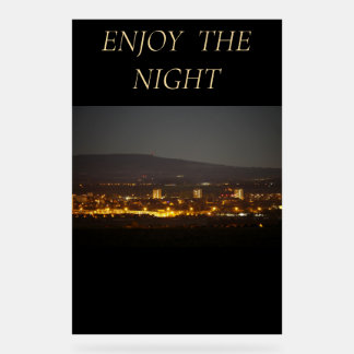 Acrylic Sign ENJOY THE NIGHT アクリルサイン