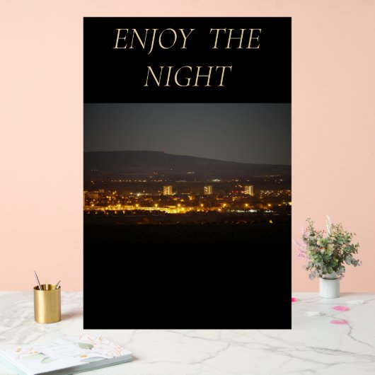 Acrylic Sign ENJOY THE NIGHT アクリルサイン (ウェディング)