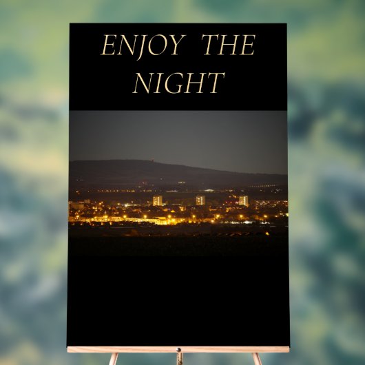 Acrylic Sign ENJOY THE NIGHT アクリルサイン (ニュートラル)