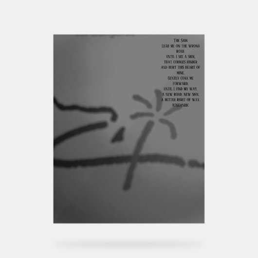 Acrylic Sign THE SIGN POEM  STYLE DESIGN アクリルサイン (正面)