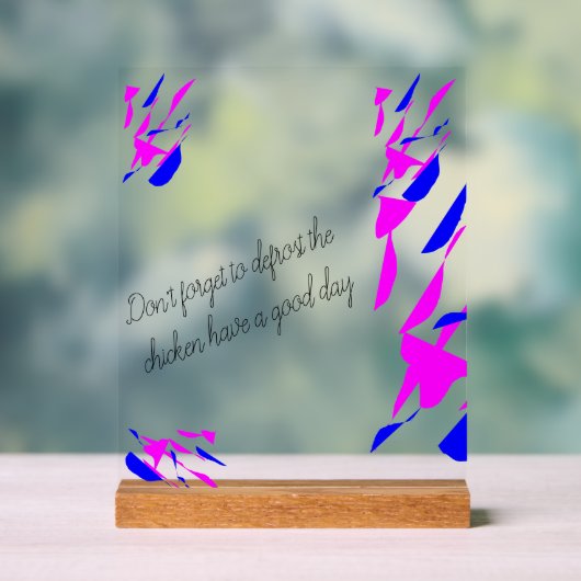 Acrylic sign with stand アクリルサイン (ニュートラル)