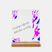 Acrylic sign with stand アクリルサイン (正面)