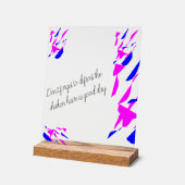 Acrylic sign with stand アクリルサイン (傾斜)