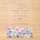 ACRYLIC SURPRISE PARTY 95 September Birth Flower  アクリル招待状 (正面)