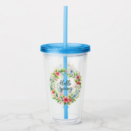 Acrylic Tumbler-Spring Floral Drinkware アクリルタンブラー