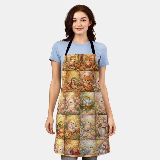 Acrylic Wall Art エプロン (着用した状態)