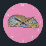 Acrylic Wall Clock ラージ壁時計<br><div class="desc">The Sleeping Cat Mosaic Design</div>