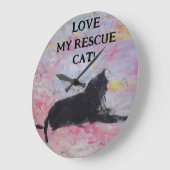 Acrylic Wall Clock ラージ壁時計 (傾斜)