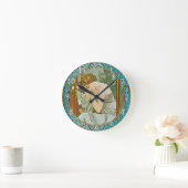 Acrylic Wall Clock Art Nouveau Alphonse Mucha 22 ラウンド壁時計 (ホーム)