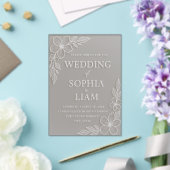 Acrylic Wedding Invitation - Floral アクリル招待状 (インサイチュ (ウェディング))