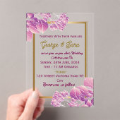 Acrylic Wedding Invitations  アクリル招待状 (インサイチュ (ポータブル))