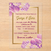 Acrylic Wedding Invitations  アクリル招待状 (正面)