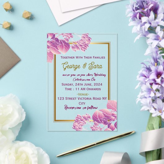 Acrylic Wedding Invitations  アクリル招待状 (インサイチュ (ウェディング))