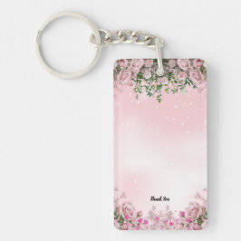 Acrylic Wedding Keychain Favor – Double‑Sided キーホルダー