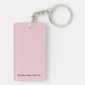 Acrylic Wedding Keychain Favor – Double‑Sided キーホルダー (裏面)